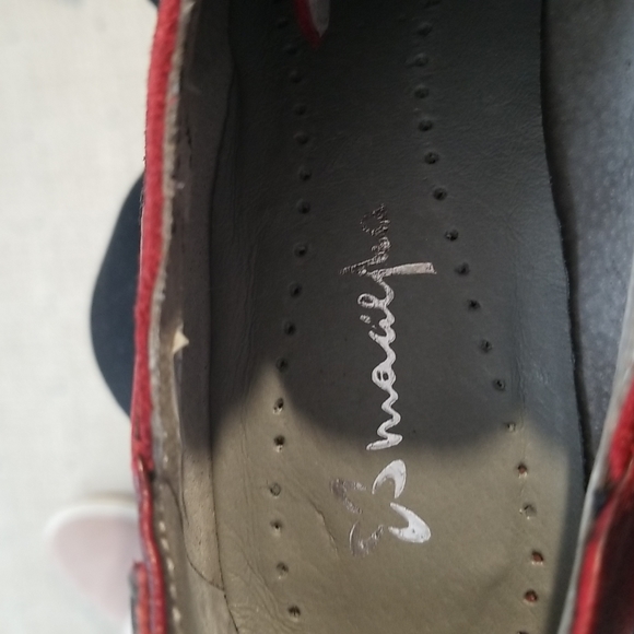 Maciejka Red Ankle Boot Shoes - Picture 8 of 16